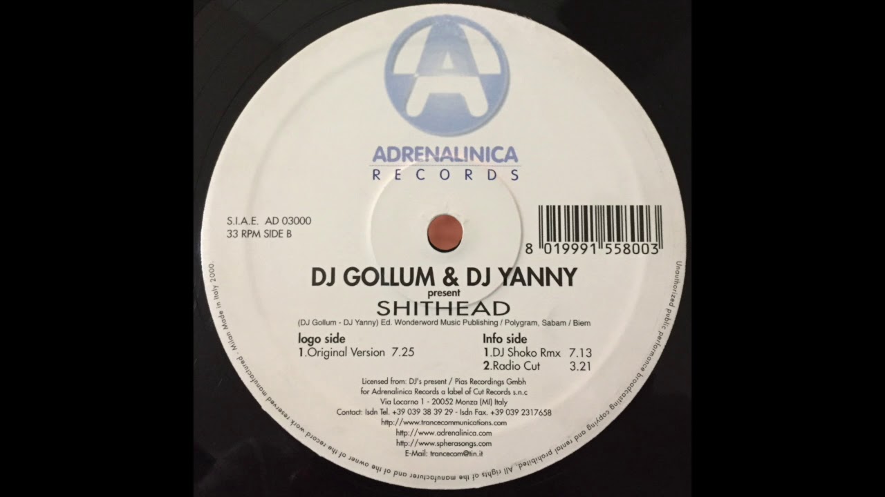 Dj Gollum & Dj Yanny - Shithead (Original Version)
