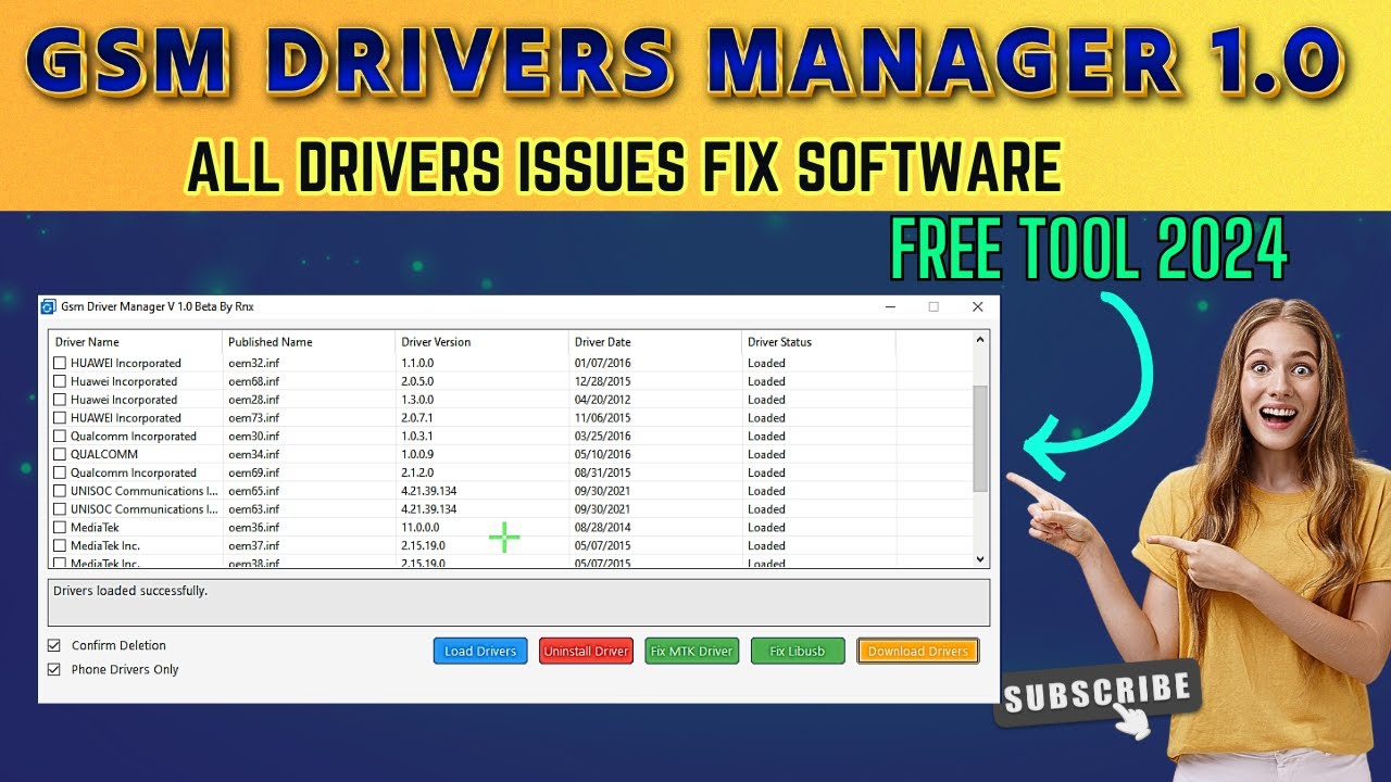 GSM Drivers Manager 1.0: Fix All Mobile Drivers In One Click