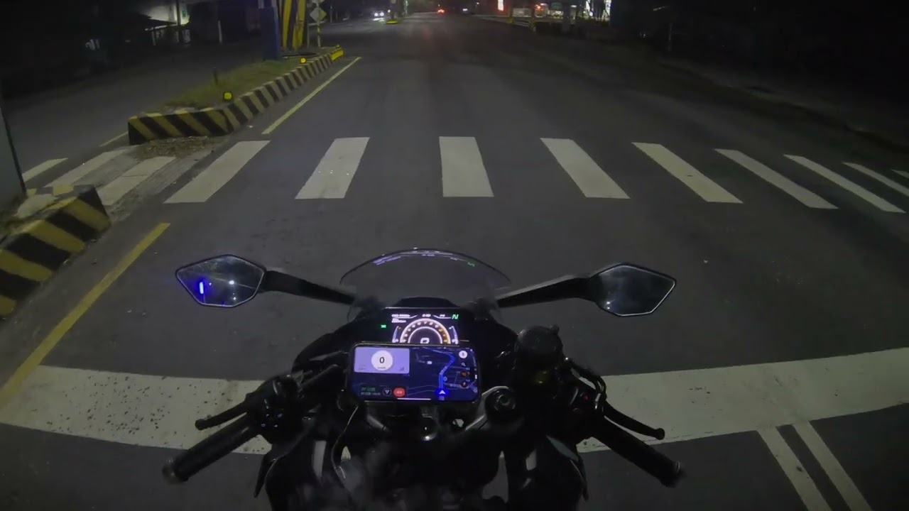 2K | CFMOTO 450SRS | Stock Exhaust | Gopro Hero 7 | Night Ride
