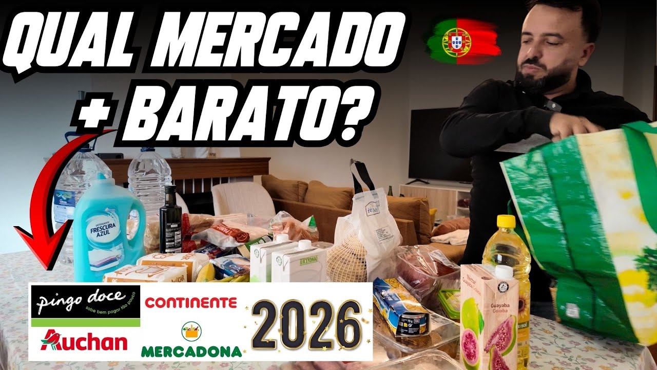 Quanto gastamos em um mês de supermercado   família de 4 pessoas  em Portugal
