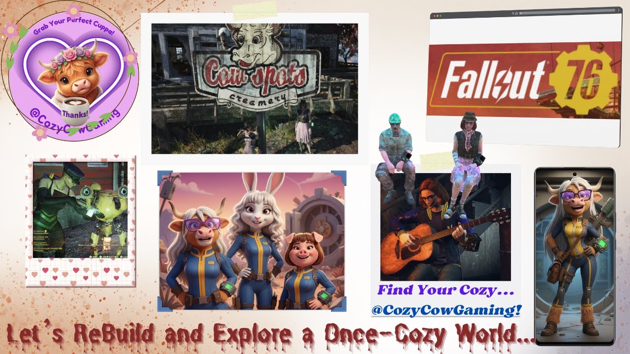 Fallout76 MP Sat@4 am  @CozyCowGaming RogueRabbit & LilyPad & Dan