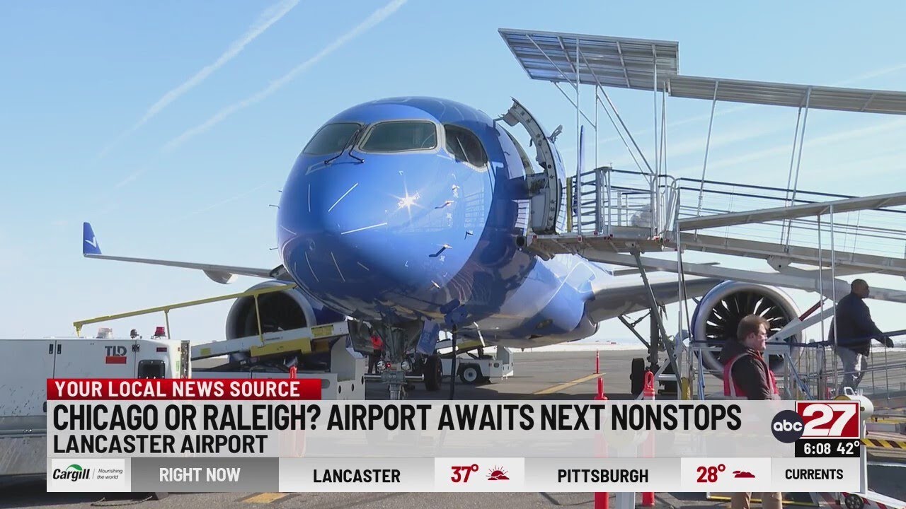 What city will be Lancaster Airport's next nonstop destination come May 1?