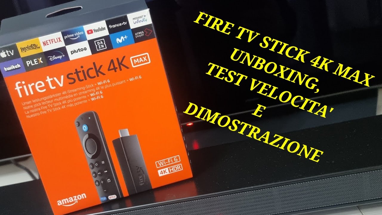 FIRE TV STICK 4K MAX  VELOCISSIMA [ITA] UNGOXING , DIMOSTRAZIONE E TEST DI VELOCITÀ