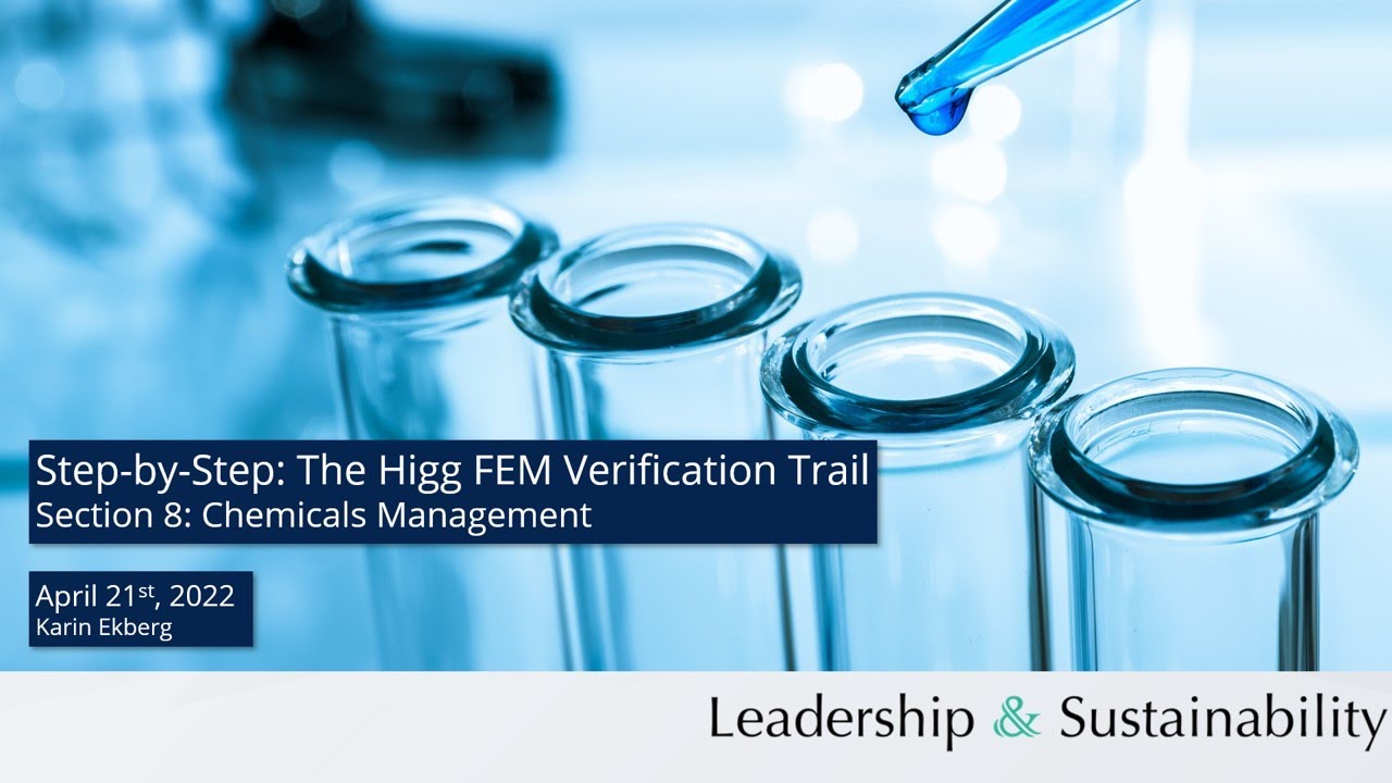 Higg FEM Section 8  Chemicals Management