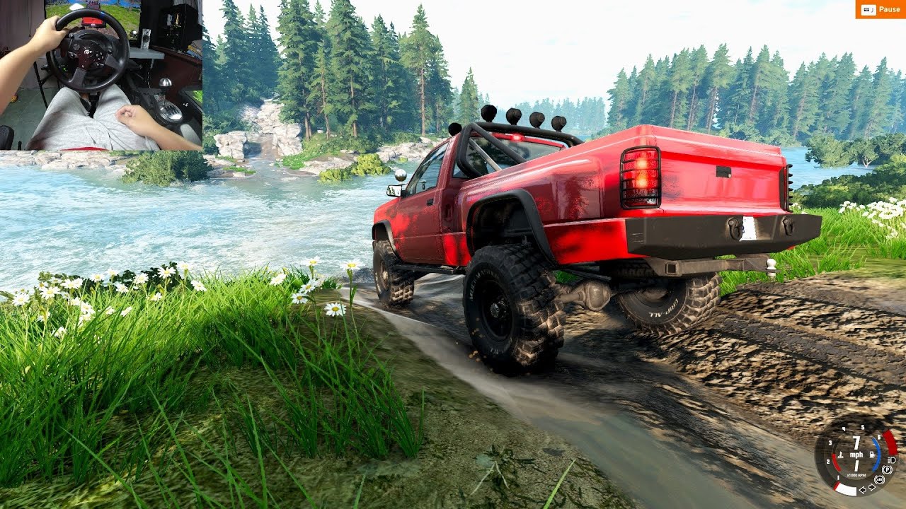 River / Lake Crossing BeamNG.Drive - Thrustmaster T300RS GT