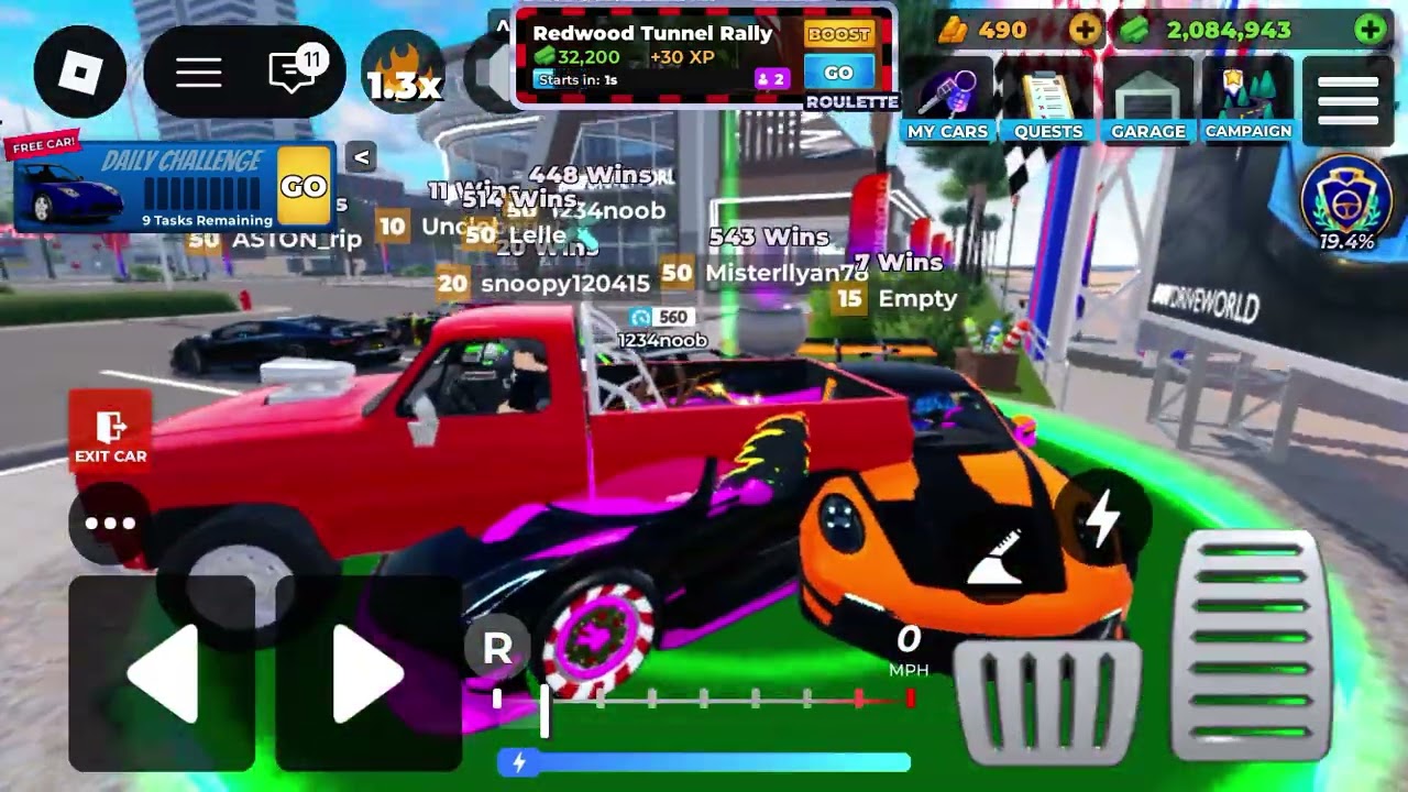I’m playing event in drive world 