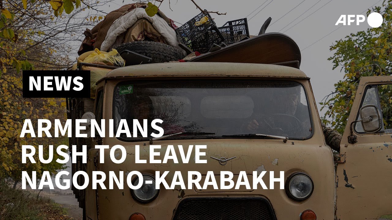 Armenians rush to pack and leave Nagorno-Karabakh ahead of Azerbaijan handover | AFP