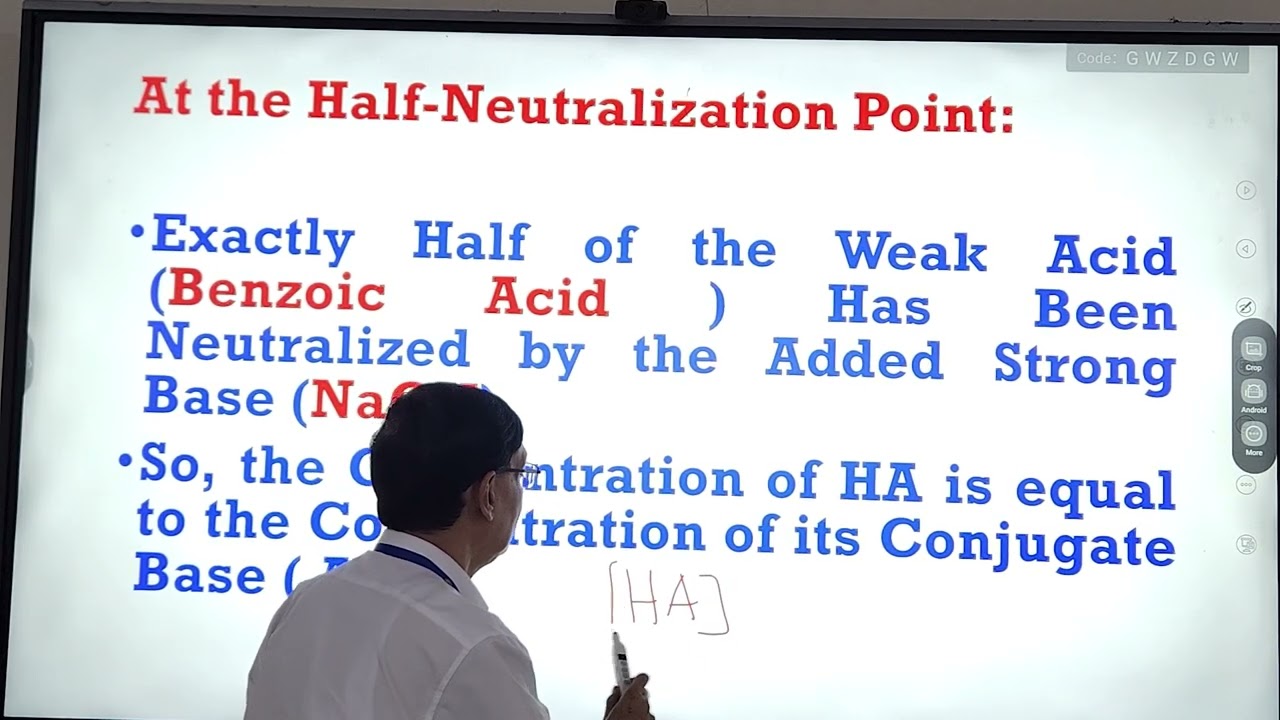 Determination of pKa of Benzoic Acid by pH Metric Method by Prof. Kallol K. Ghosh M.Sc. Chemistry,