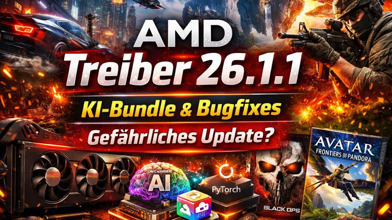 AMD Treiber 26.1.1 erklärt: AI-Bundle, Bugfixes & bekannte Probleme