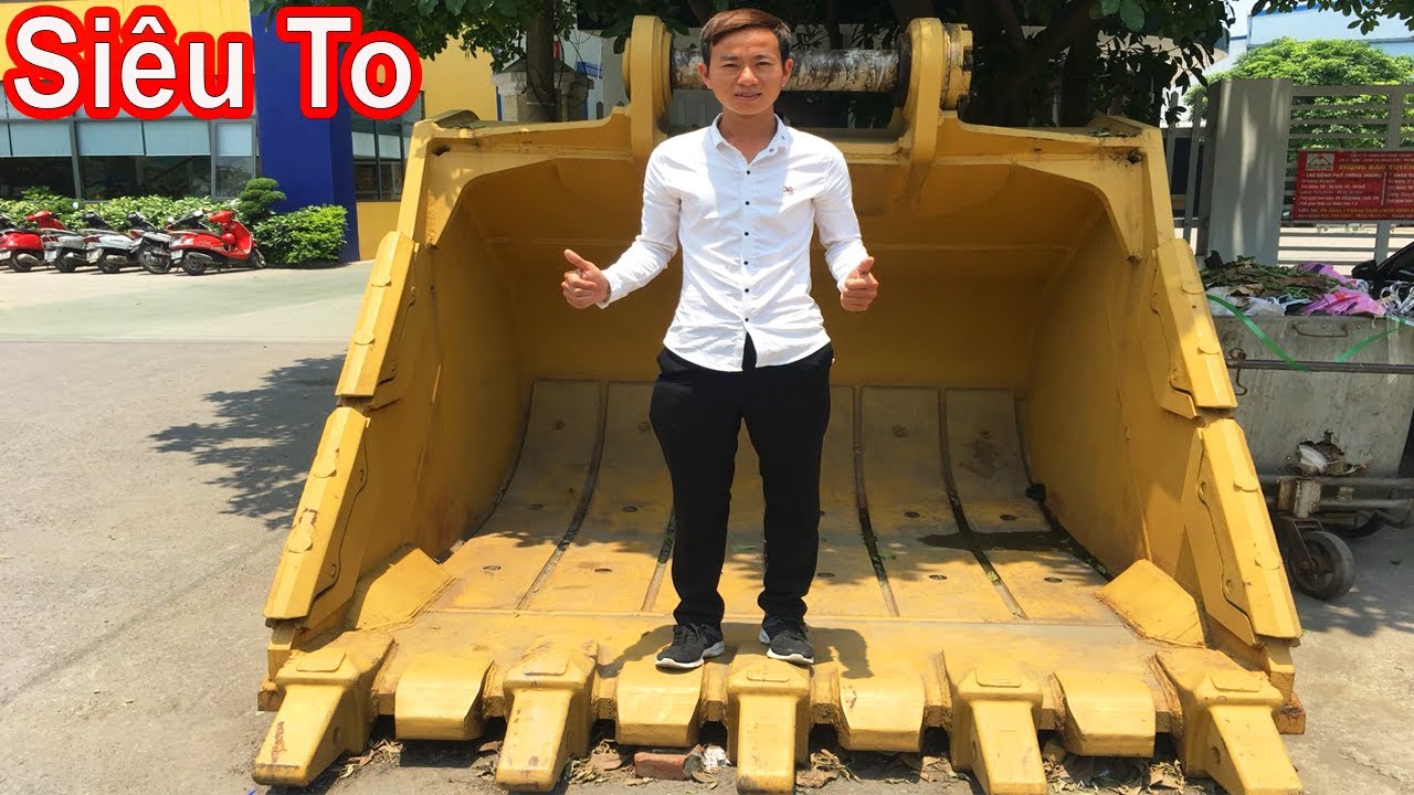 Khám Phá Kho Gầu Máy Xúc Siêu To Khổng Lồ Lớn Nhất Ở Miền Bắc | Giant bucket | Xuân Mạnh Vlogs