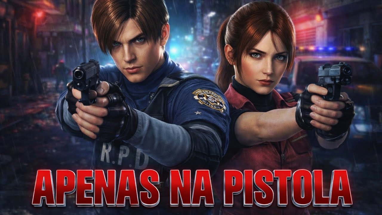 RESIDENT EVIL 2 CLÁSSICO: APENAS COM PISTOLA - TENTATIVA 2