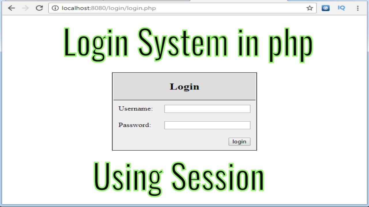 Login logout system with session in php for beginners