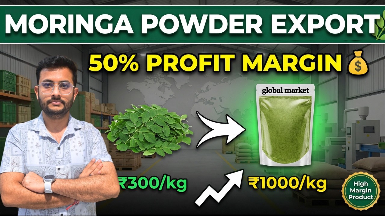 Export moringa powder from india | High profit margin | By Rajnish Sir | CIES