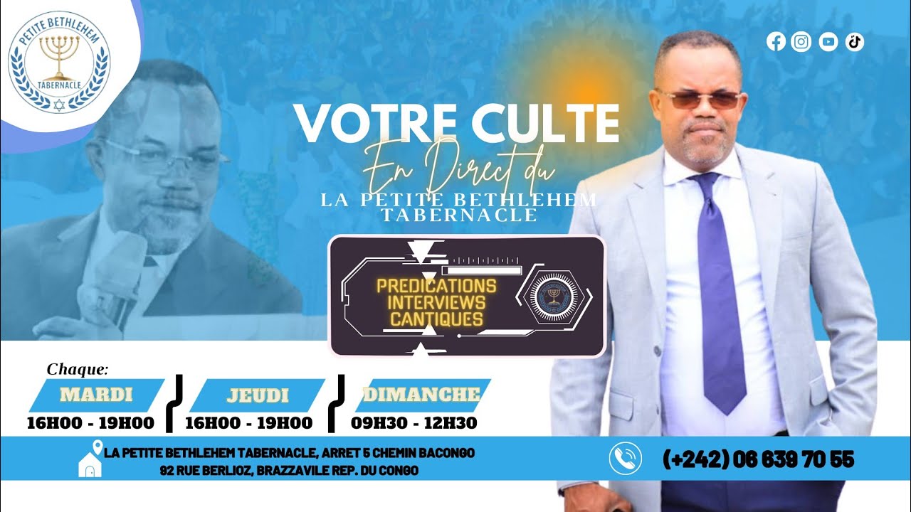 LES NOCES DE L'AGNEAU PAR LE PASTEUR BETHUEL JEUDI 25-04-2024