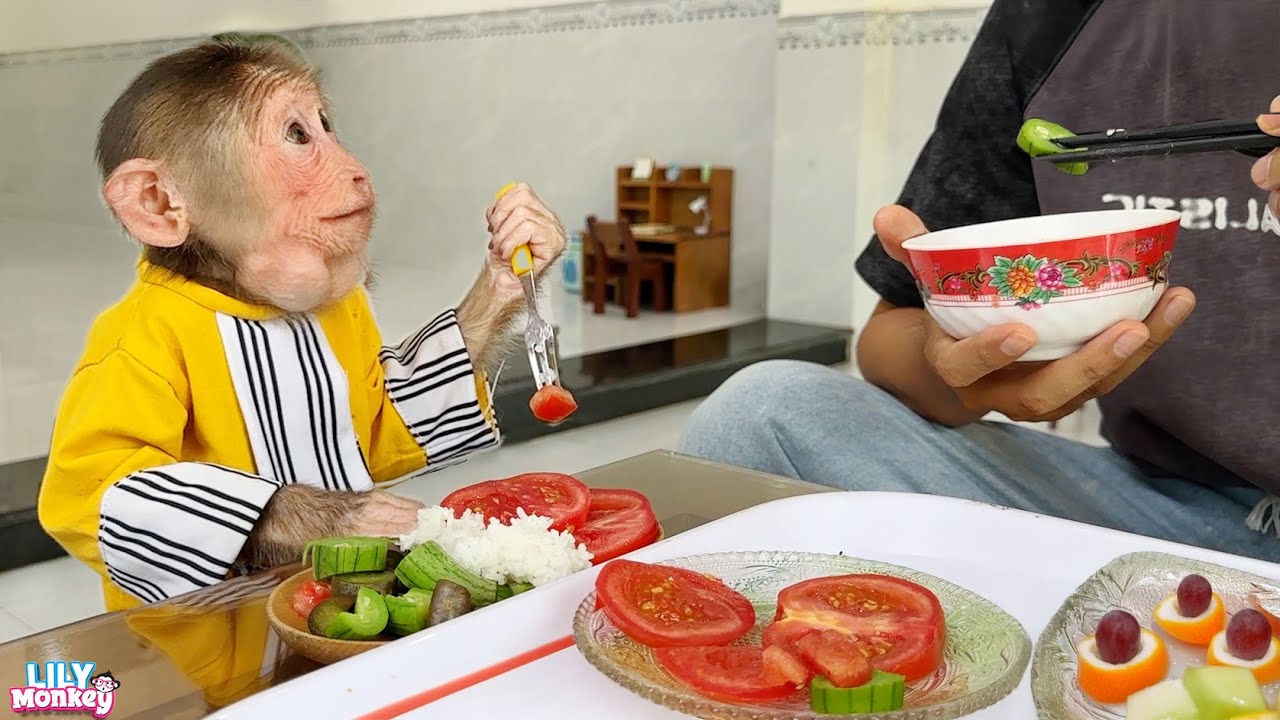 Lily is such a responsible girl! She helps dad get lunch ready right after school | Lily's story