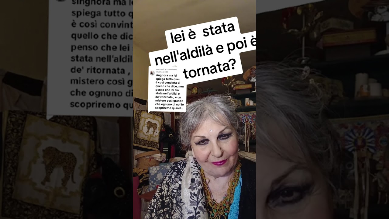 Sono stata nell'aldilà? Rispondo!