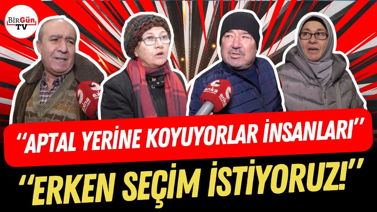 Mikrofon uzatılan yurttaşlar iktidara isyan etti: “ERKEN SEÇİM İSTİYORUZ!”