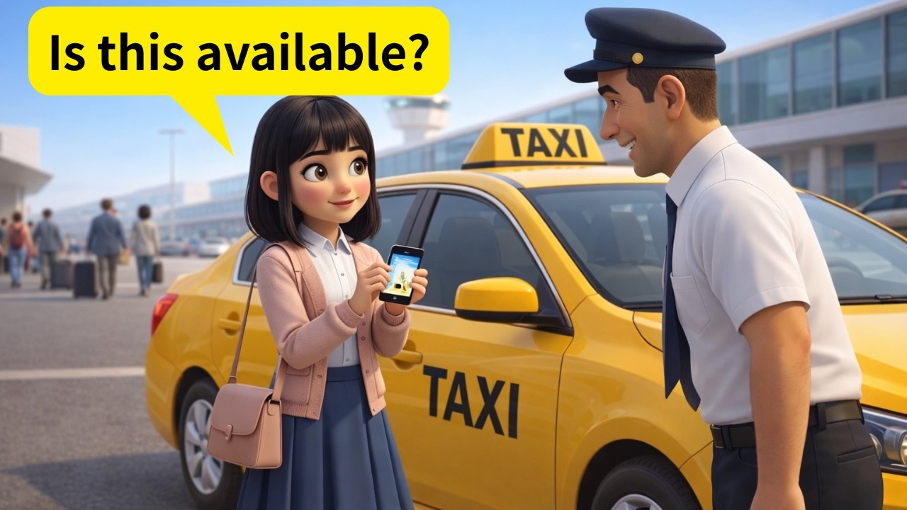 🚖 Taxi Conversation - Slow and Easy English For Beginners