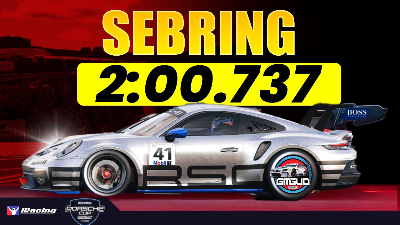 Руководство по трассе eRacing NEW Porsche Cup SEBRING - 2:00.737