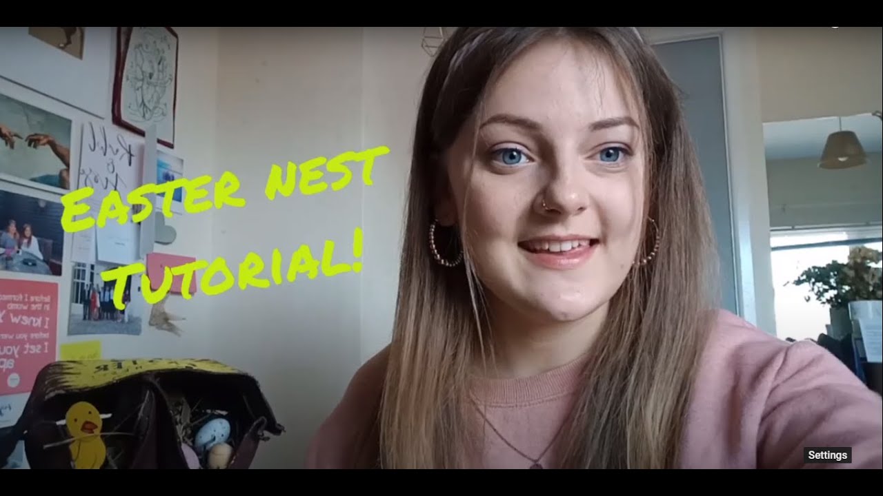 Easter Craft Tutorial for kids! - Easter Nest