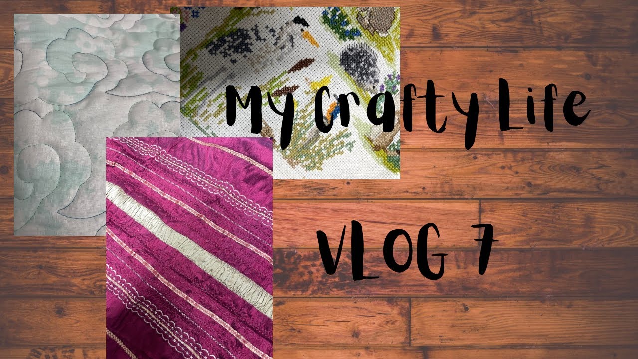 MY Crafty Life Vlog 7 working through my #WIPs and #UFOs for January 