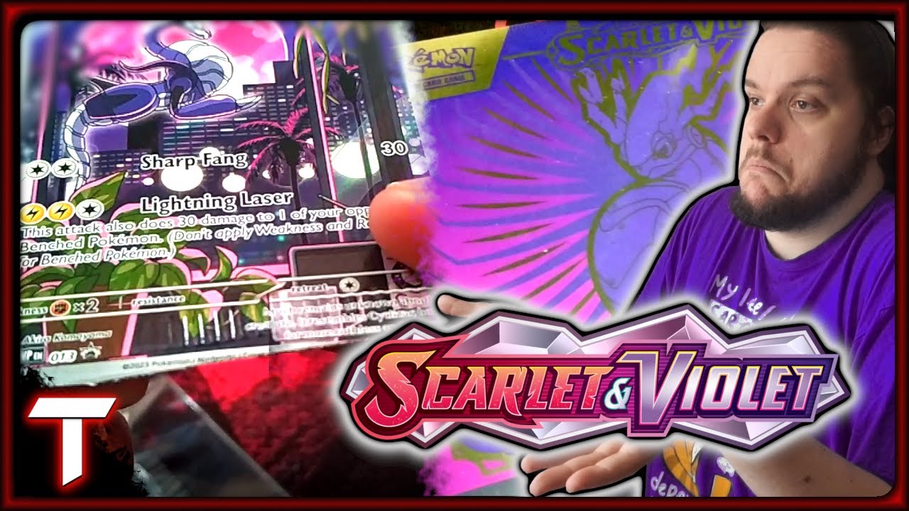 ŹLE WYCIĘTA KARTA PROMO?! SCARLET & VIOLET ELITE TRAINER BOX OPENING