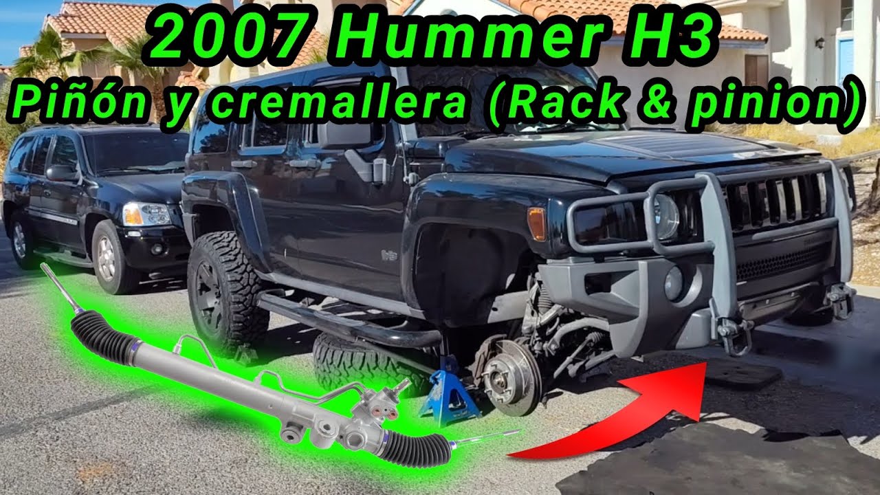 2007 Hummer H3 3.7 Cómo cambiar el Rack and pinion o Piñón y cremallera
