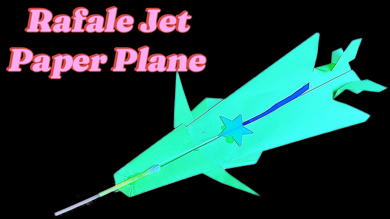 How To Make A Rafale Jet Origami Paper Airplane Easy | Long Distance Flight Airplane