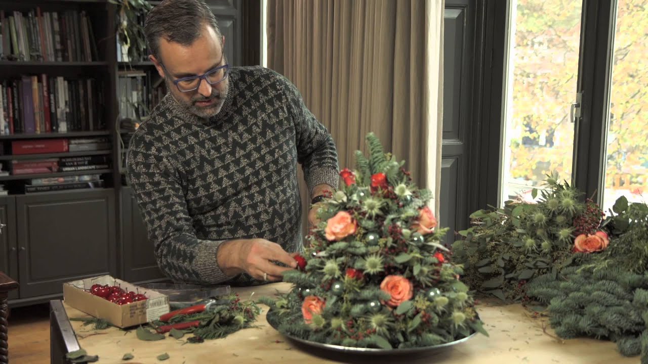 Geurende minikerstboom voor op tafel