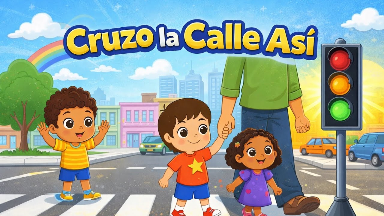 🚦 Cruzo la Calle Así | Los Pequeños TV | Canción Infantil 🚦