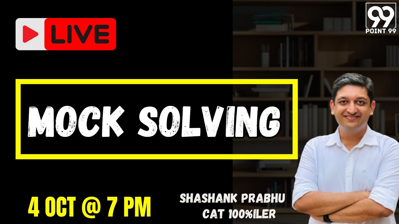 Shashank Prabhu's Secret to Acing DashCAT 10 | Live Mock Solving