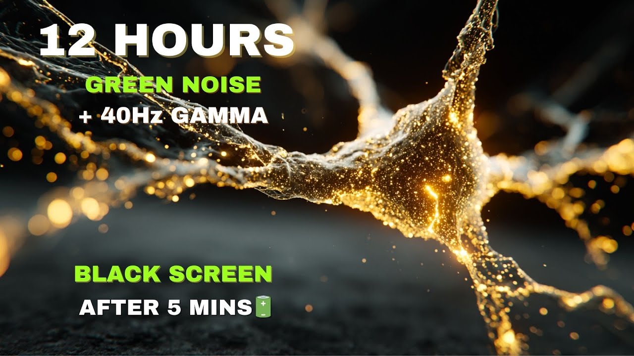 Green Noise Stream + 40Hz Gamma Waves 🌊 Instant Relief for ADHD & Anxiety | Focus Sound