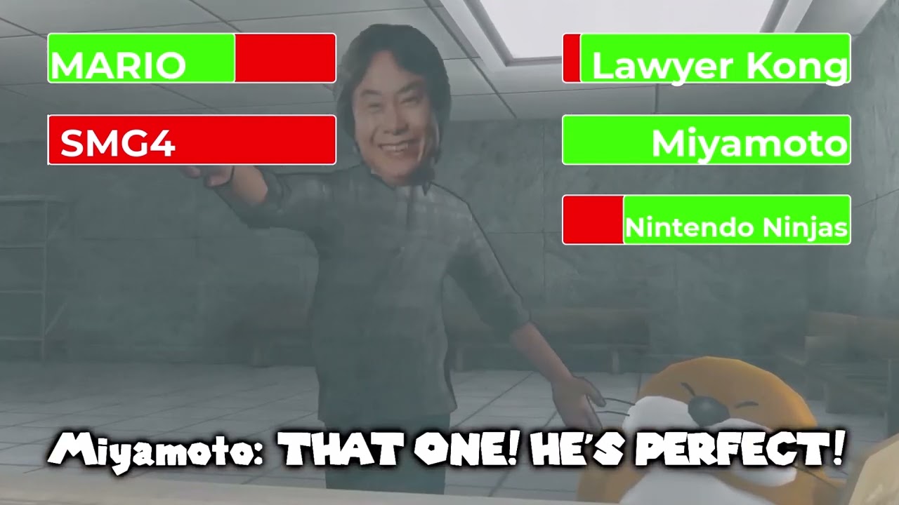 Mario VS Lawyer Kong With Healthbars Part 2
