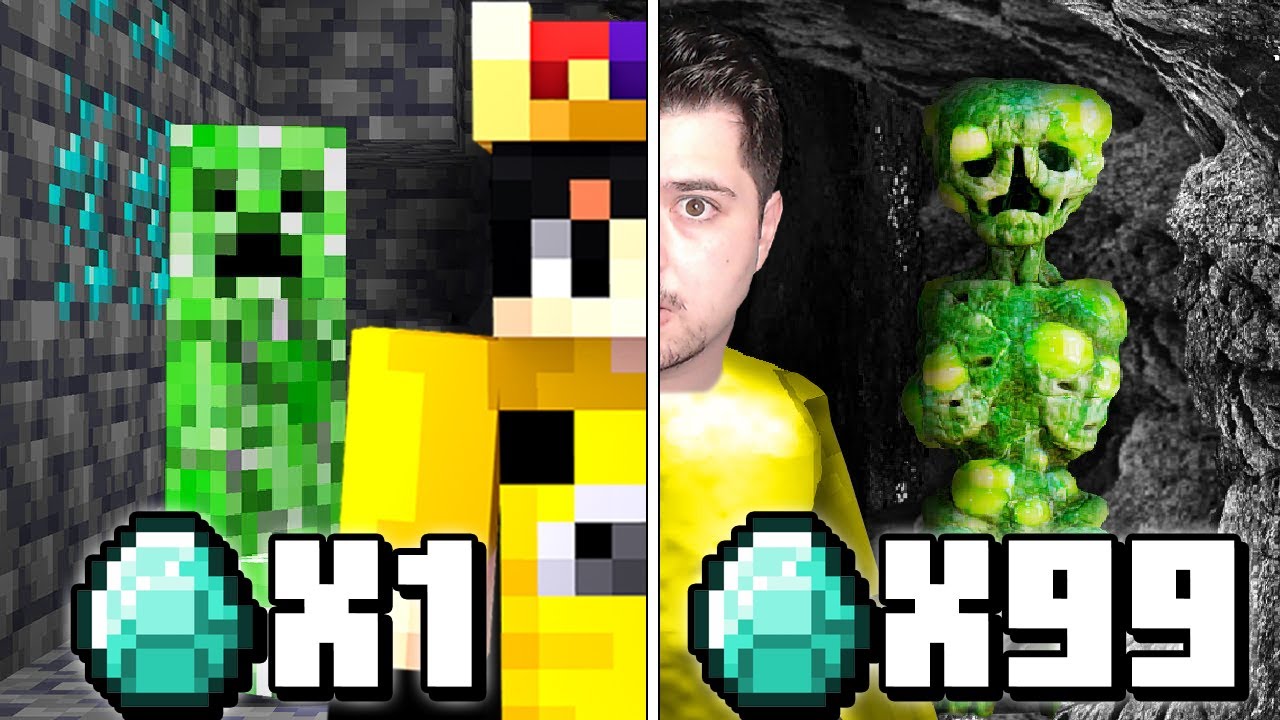 Minecraft ama ELMAS = GERÇEKÇİLİK
