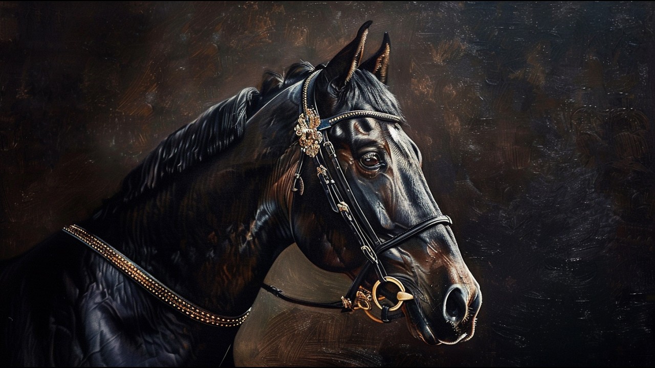 Best Horse Oil Paintings For TV, Equestrian Frame