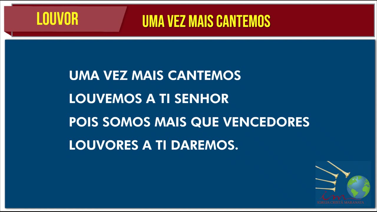 LOUVOR - UMA VEZ MAIS CANTEMOS