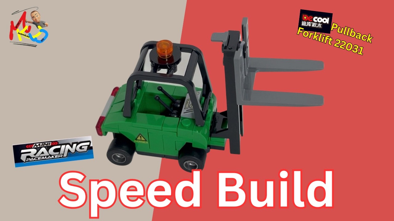Decool Mini (22031) Pullback Forklift Speed Build