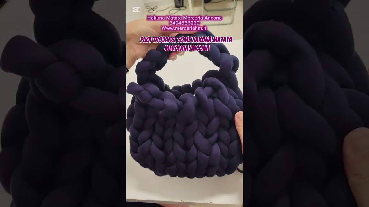 Tutorial: borsa marshmallow da lavorare con le mani! Filato bombix