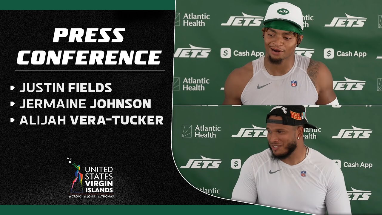 Justin Fields Talks Day 1 of Joint Practice with New York Giants