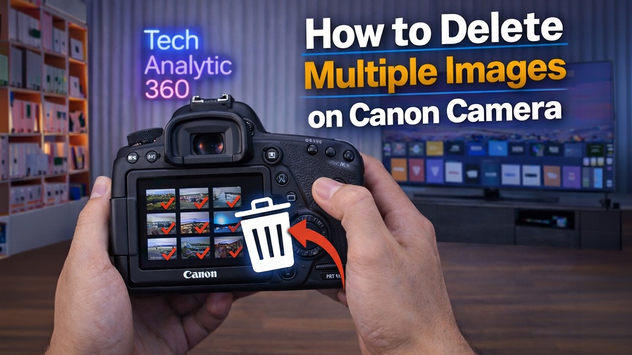 How to Select & Delete Multiple Images in Any Canon Camera | DELETE All Images on Canon Camera