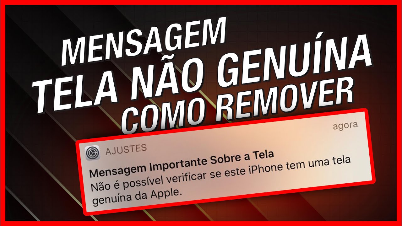 REMOVER MENSAGEM DE TELA NÃO GENUÍNA -  EPROM TELAS XR 11 11PRO 11PROMAX