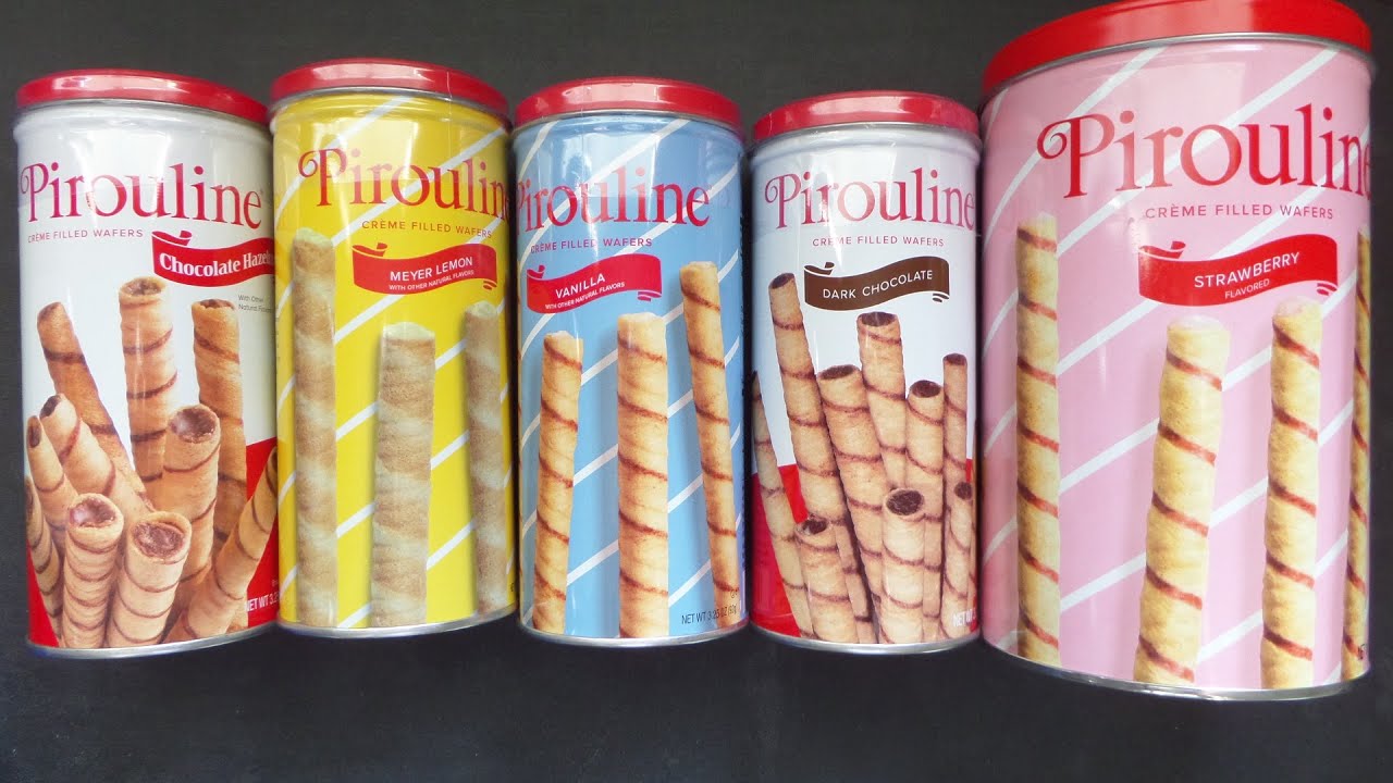 Trying Every Pirouline Rolled Wafer Cookie Flavor! Best Pirouline Rolled Wafer Cookie Review!