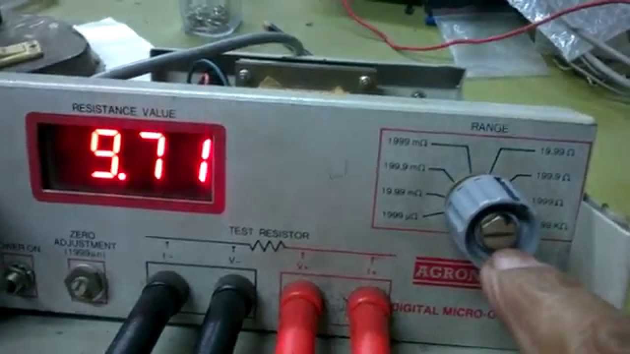 Micro ohmmeter 1000 µΩ to 20 KΩ