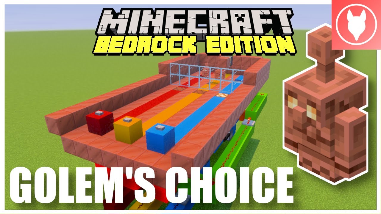 GOLEM'S CHOICE - A Minecraft  REDSTONE MINIGAME Using the New COPPER GOLEM!
