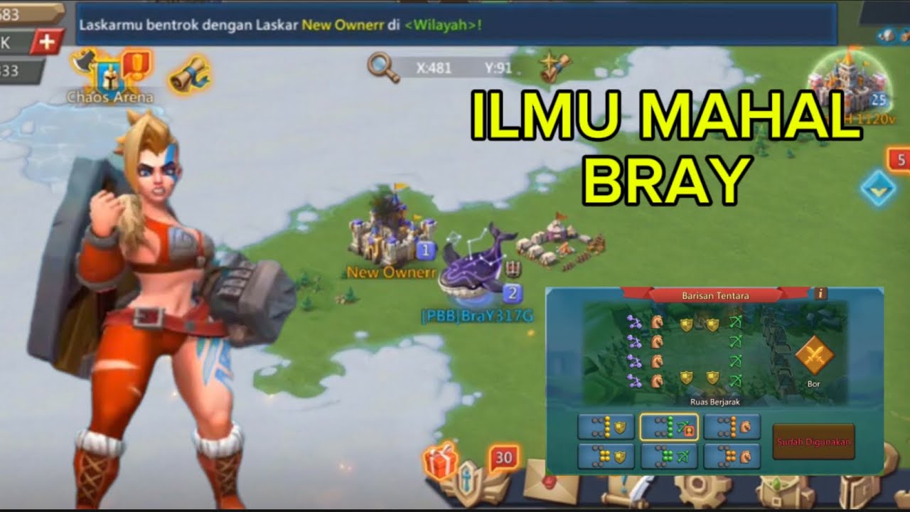 CARA CEK RUAS MUSUH ANTI ATAU NO ANTI TANPA MENGINTAI KASTIL MUSUH - LORDS MOBILE