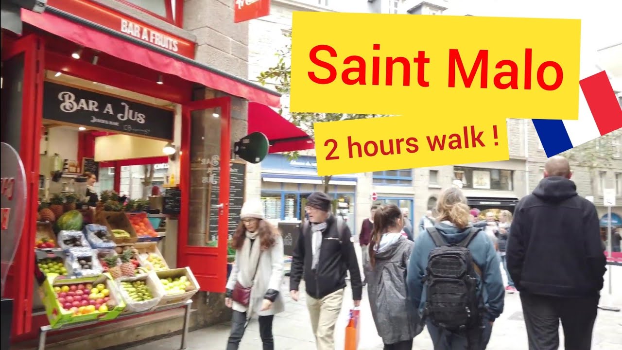 ⁴ᴷ Walking Saint Malo, Bretagne, France 🇫🇷 4K