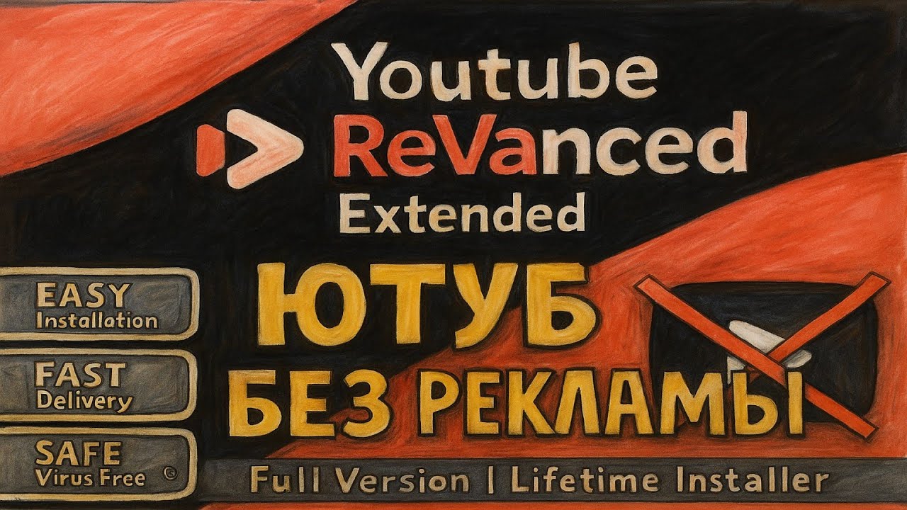 Установка взломанного YouTube БЕЗ РЕКЛАМЫ за 100 секунд