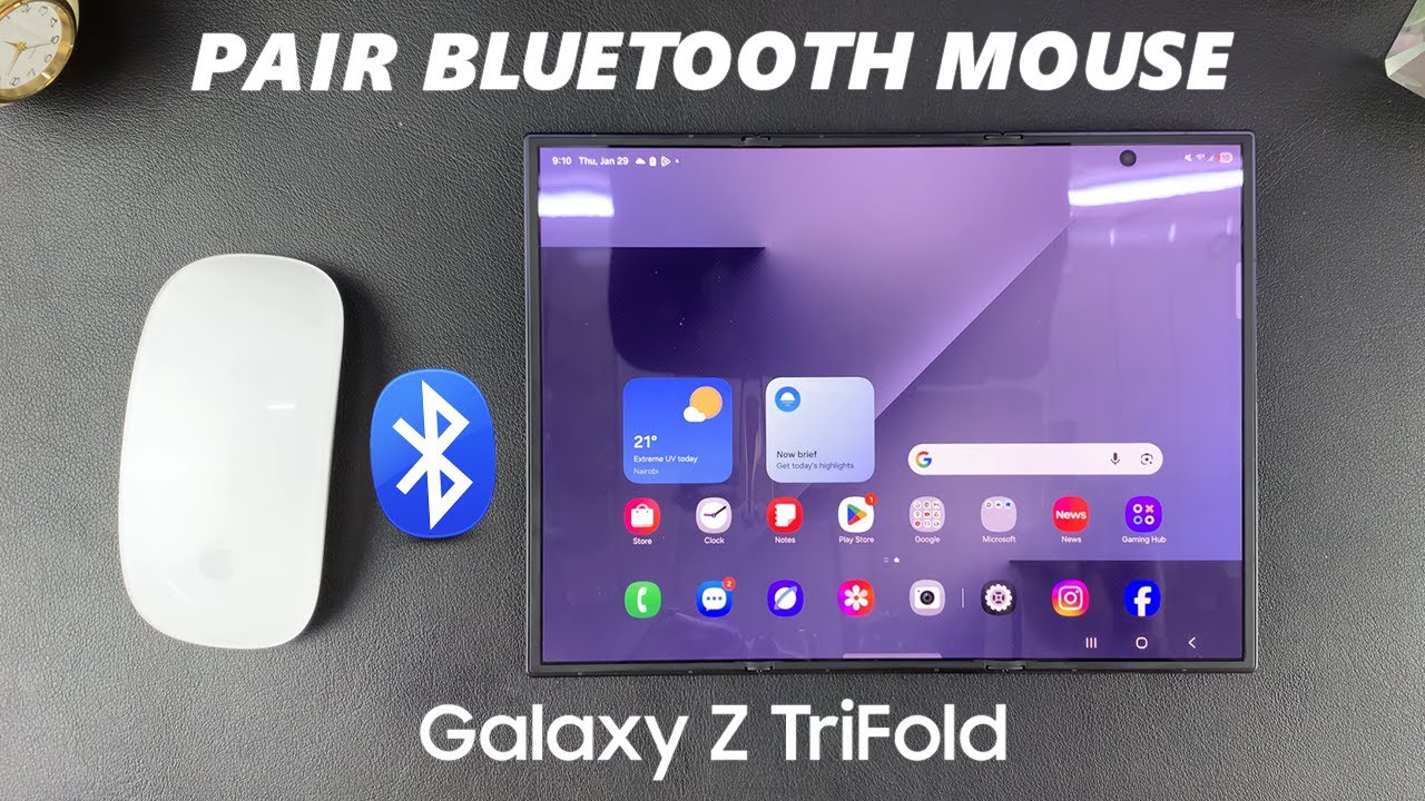 How To Connect Bluetooth Mouse To Samsung Galaxy Z Trifold