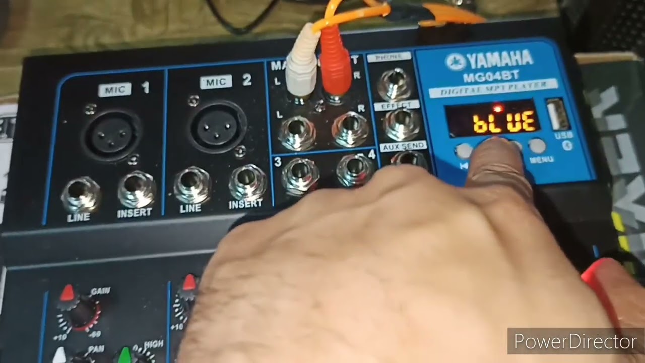 Yamaha mixer 4 channel with Bluetooth ..basic set up sa amplifier 😱😱