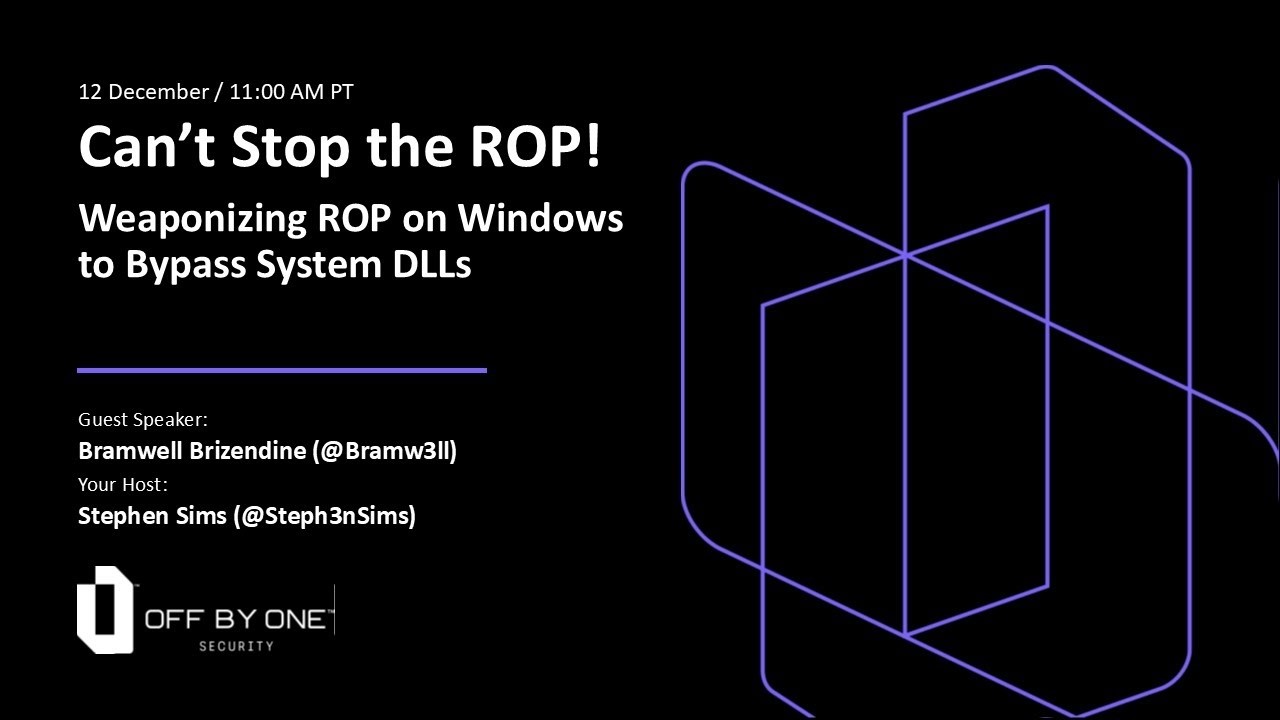 Can't Stop the ROP! Weaponizing ROP on Windows to Bypass System DLLs